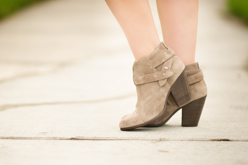 Suede booties