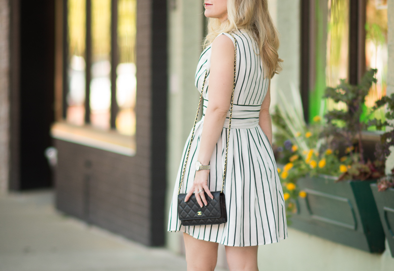 Petite Fashion and Style | Chicwish Stripes Wrap Dress | Click to read more...