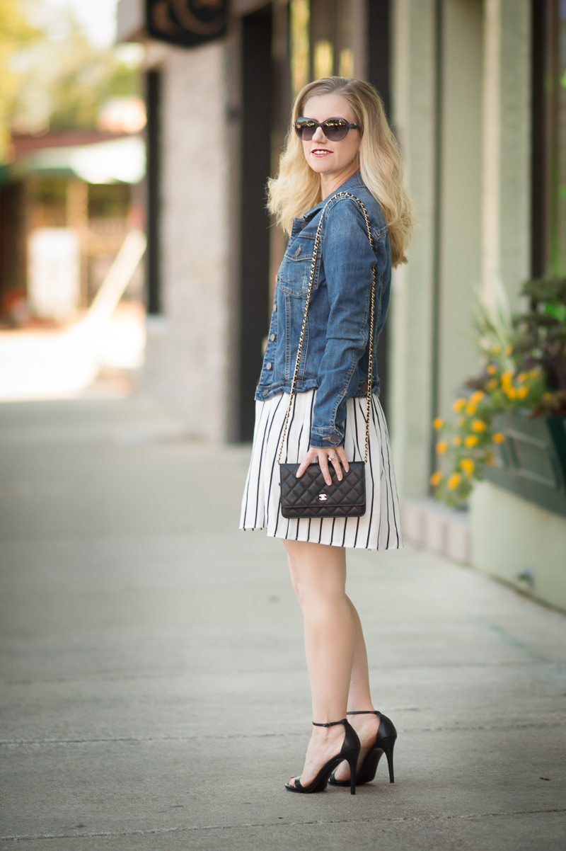 Petite Fashion and Style | Chicwish Stripes Wrap Dress | Click to read more...