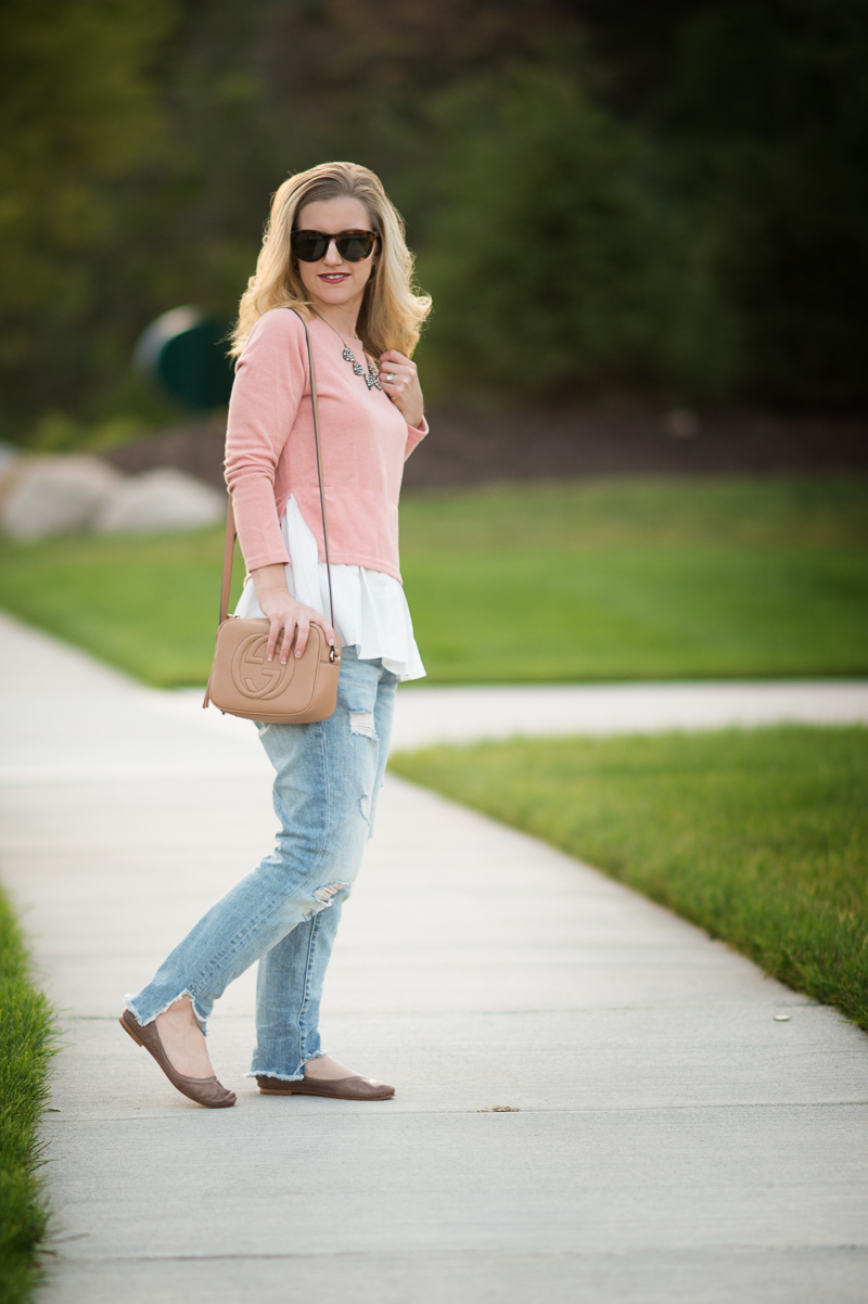 Petite Fashion & Style | Goodnight Macaroon Classic Mock Layer Sweater | Click to read more...