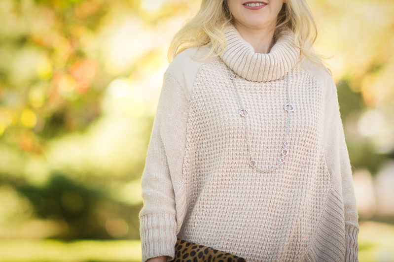 Petite Fashion and Style | Maison Jules Poncho Sweater | Click to Read More...