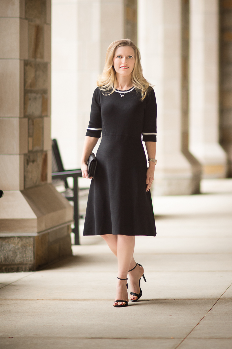 Petite Fashion and Style | VIPme Black Half Sleeve Knitted Midi Dress | Click to read more...