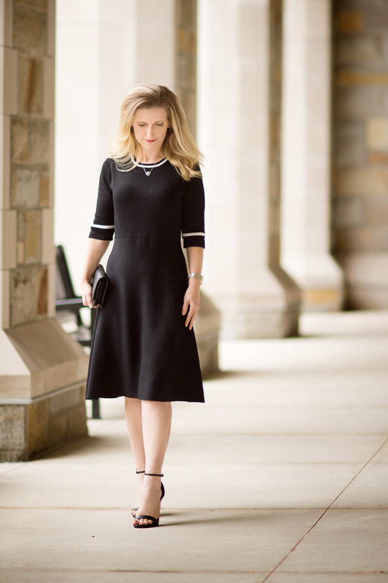 Petite Fashion and Style | VIPme Black Half Sleeve Knitted Midi Dress | Click to read more...