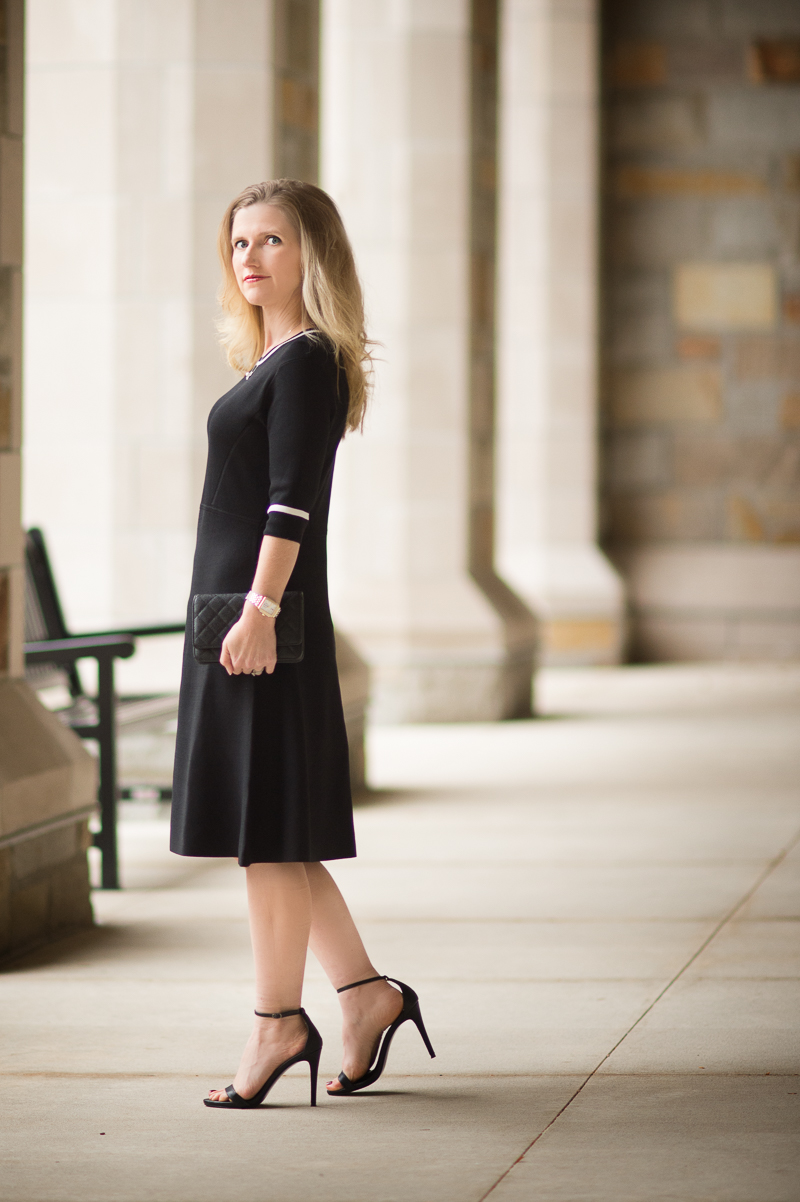 Petite Fashion and Style | VIPme Black Half Sleeve Knitted Midi Dress | Click to read more...