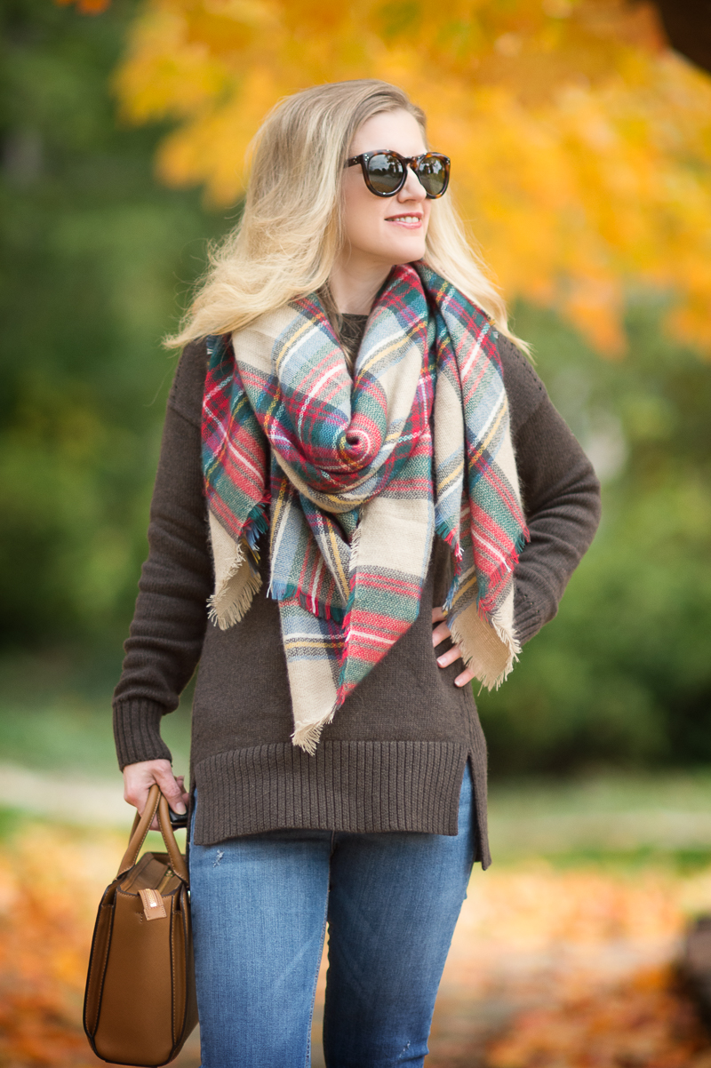 Petite Fashion and Style | Ilymix Blanket Scarf | Click to Read More...