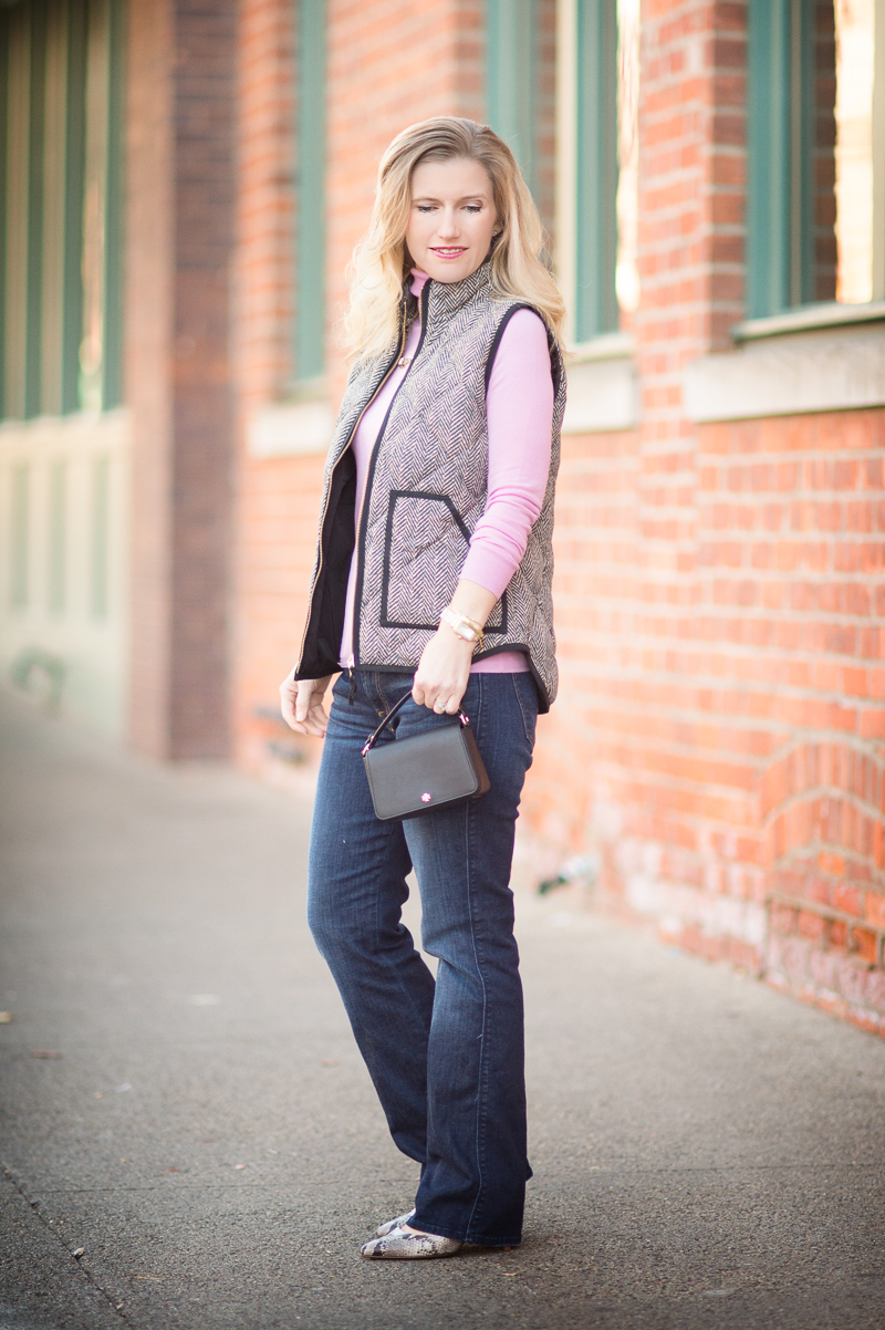 Petite Fashion and Style | J. Crew Factory Puffer Vest | Click to Read More...