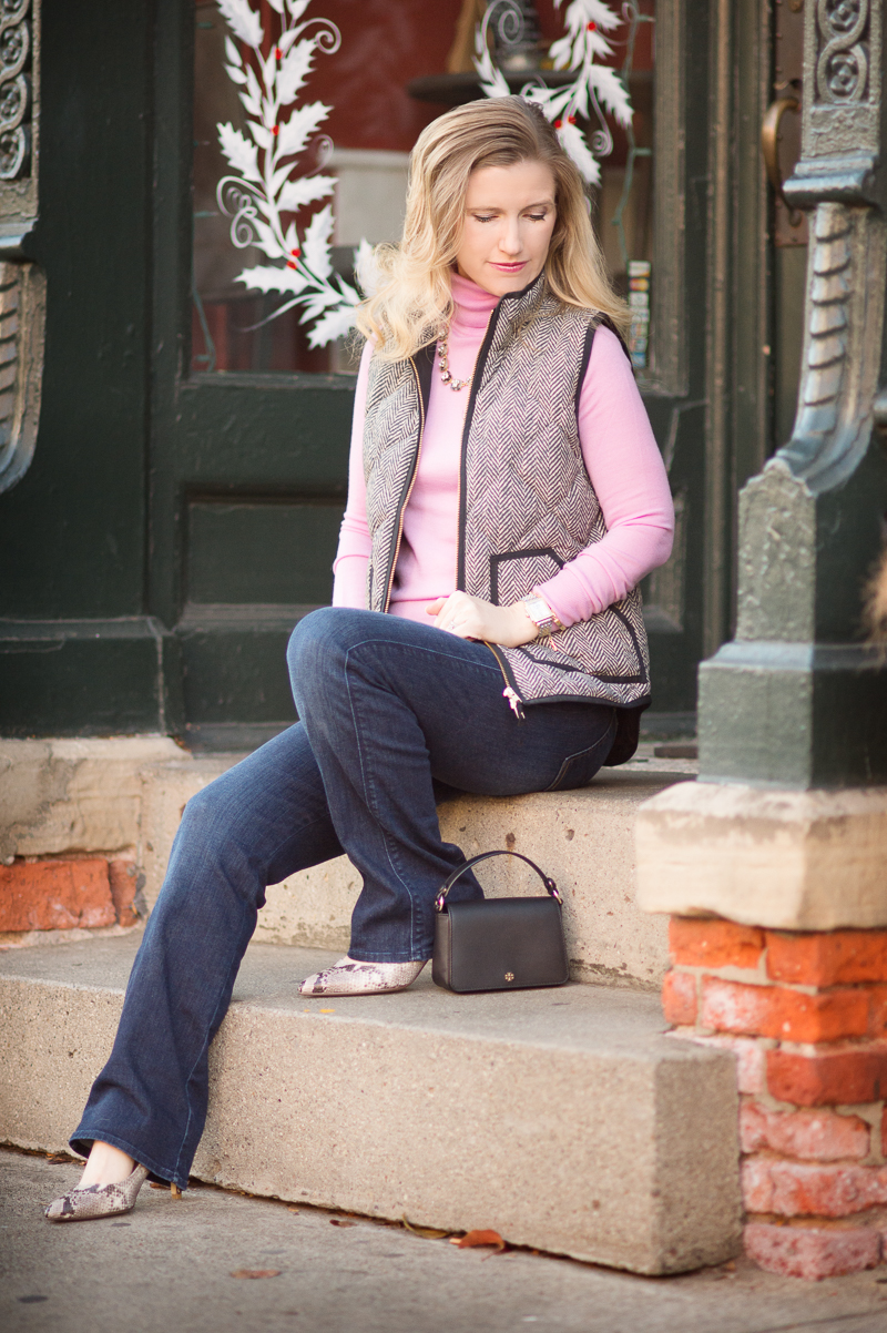 Petite Fashion and Style | J. Crew Factory Puffer Vest | Click to Read More...