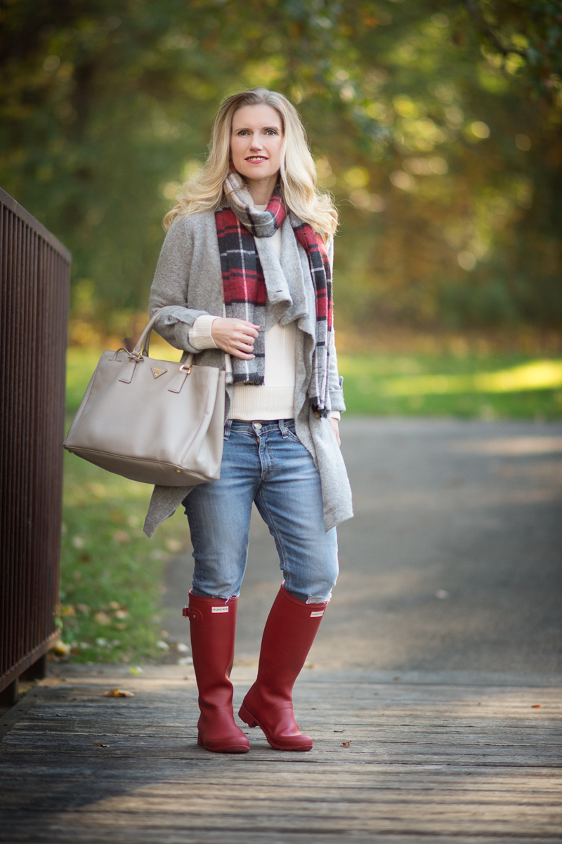 Petite Fashion and Style | Red Hunter Boots | Click to Read More...