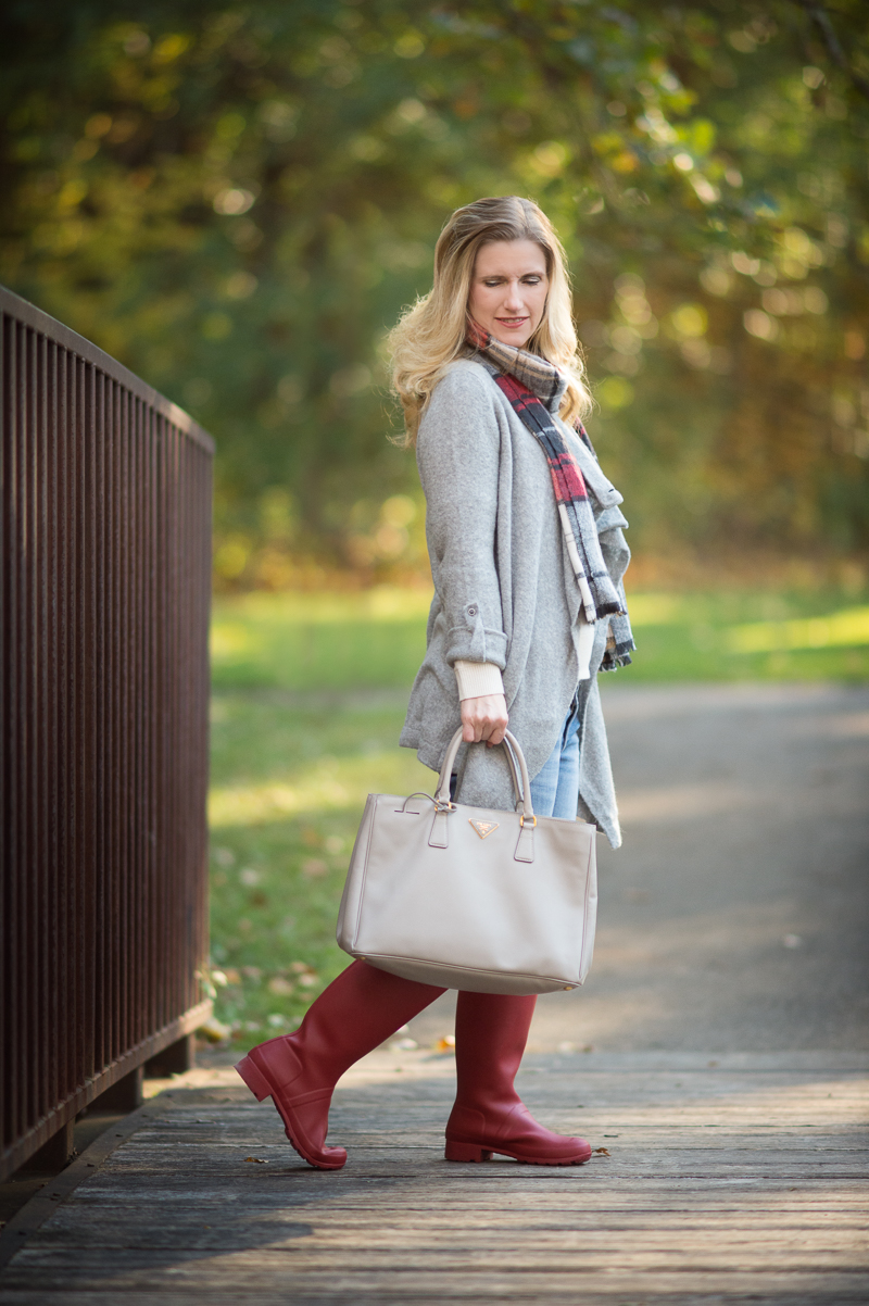 Petite Fashion and Style | Red Hunter Boots | Click to Read More...