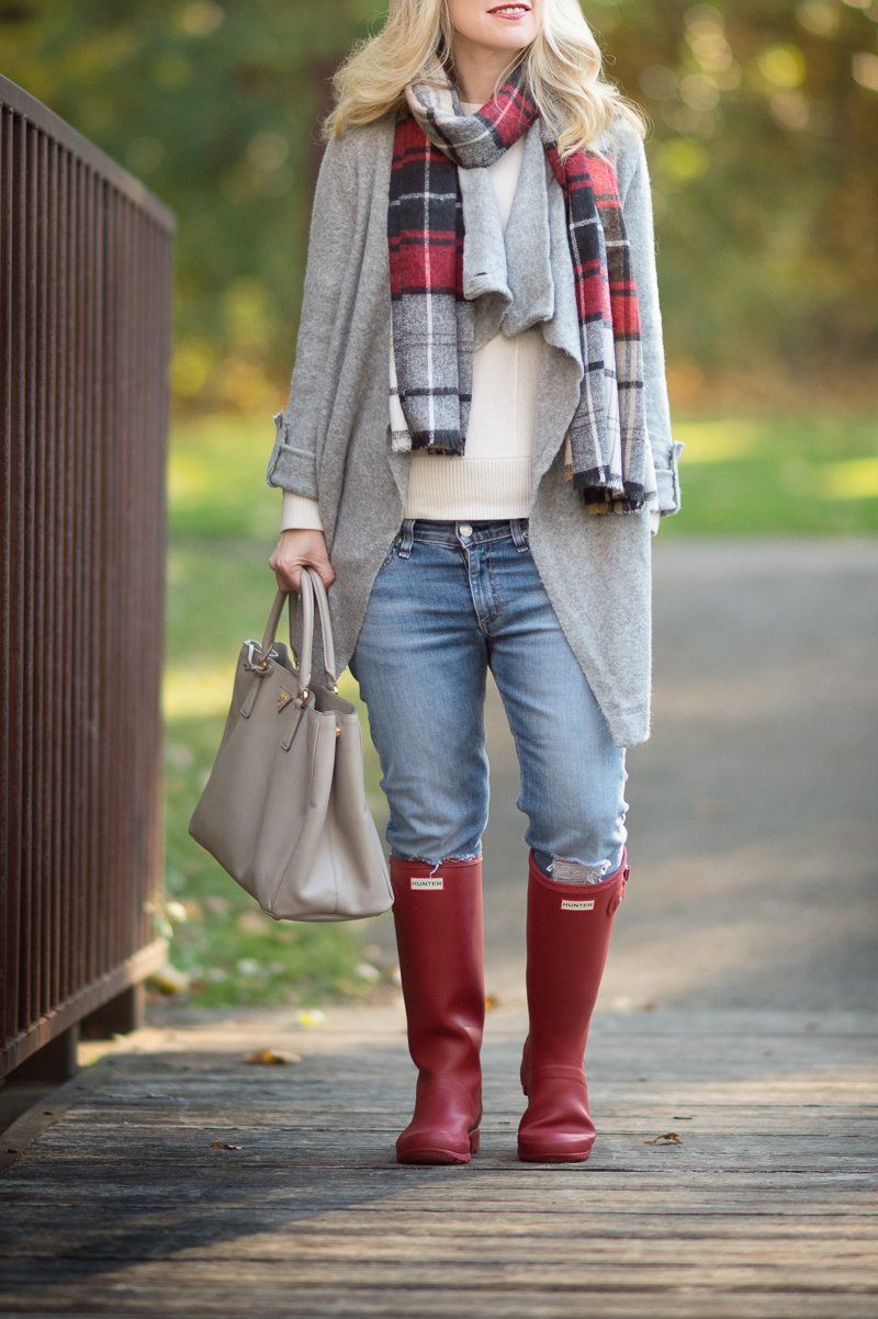 Petite Fashion and Style | Red Hunter Boots | Click to Read More...