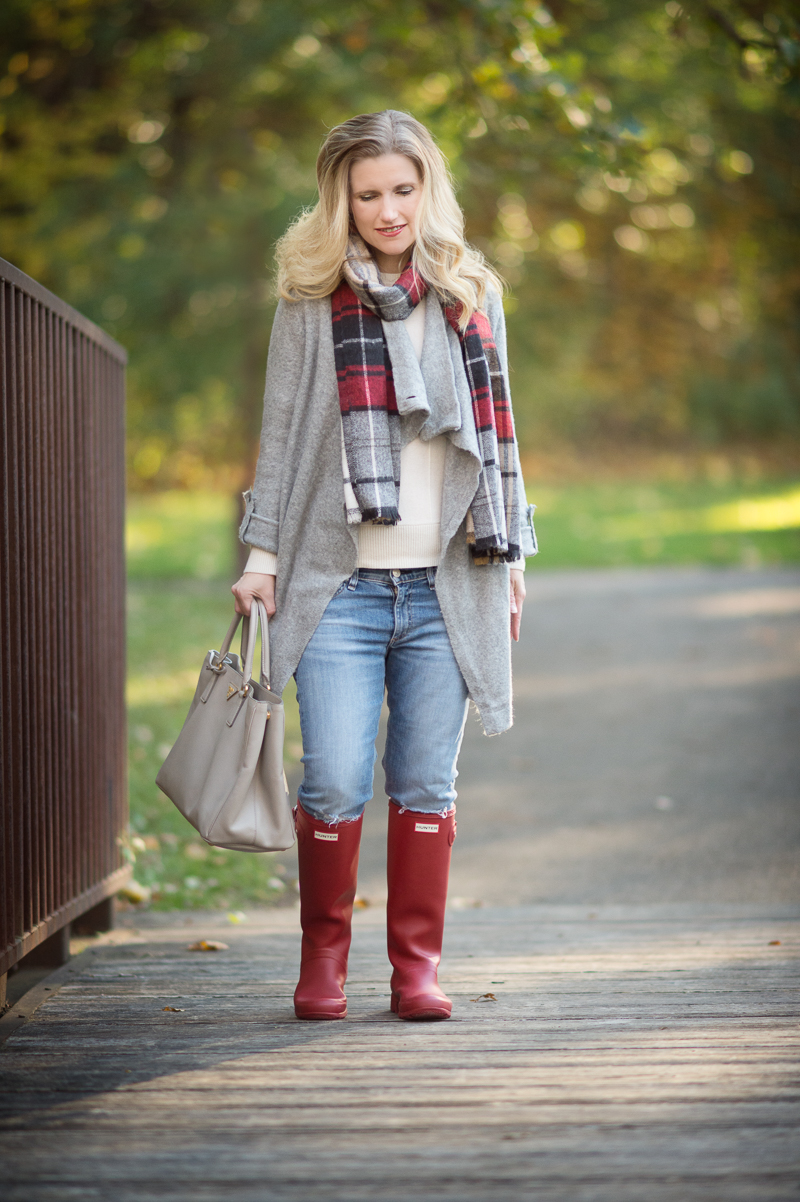 Petite Fashion and Style | Red Hunter Boots | Click to Read More...