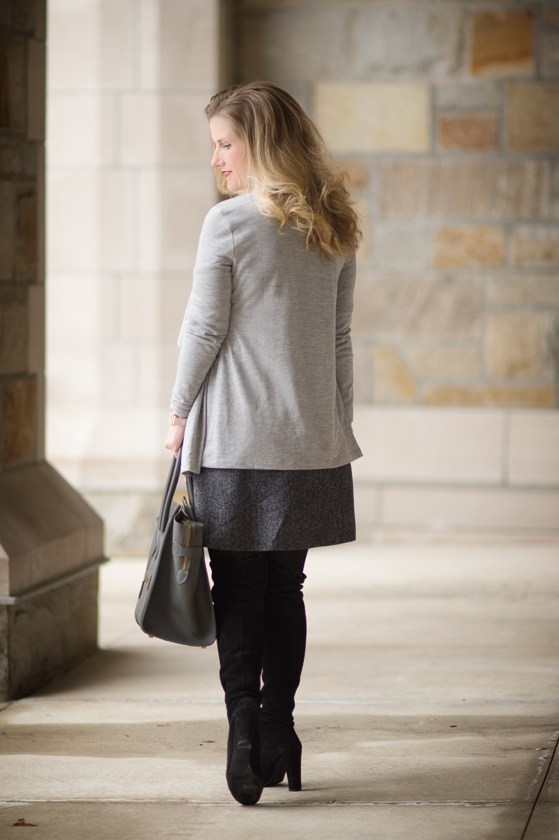 Petite Fashion and Style Blog | Ann Taylor Cascade Caradigan | Kendra Scott Aiden Necklace | Celine Luggage Tote | Click to Read More...