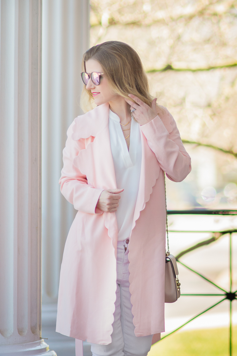 Petite Fashion and Style Blog | Club Monaco Frederrika Trench Coat | Ilymix Sunglasses | Stuart Weitzman Pumps | Click to Read More...
