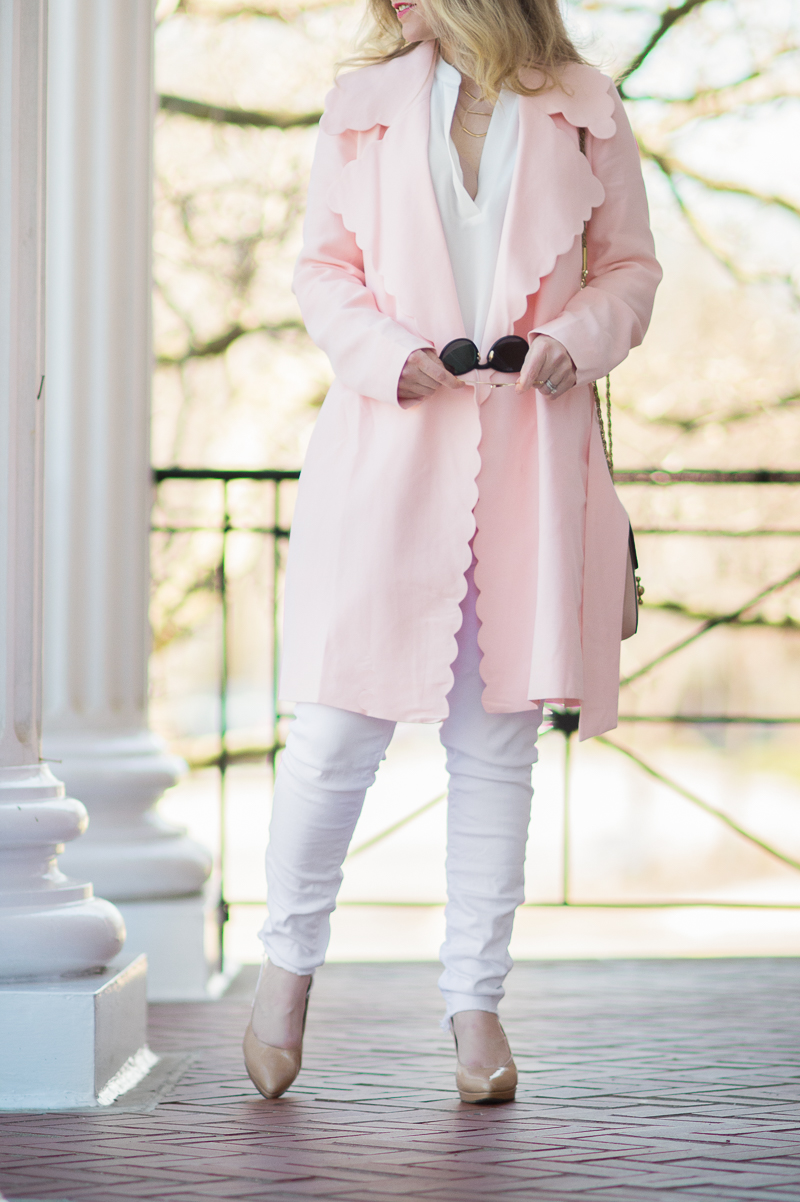Petite Fashion and Style Blog | Club Monaco Frederrika Trench Coat | Ilymix Sunglasses | Stuart Weitzman Pumps | Click to Read More...