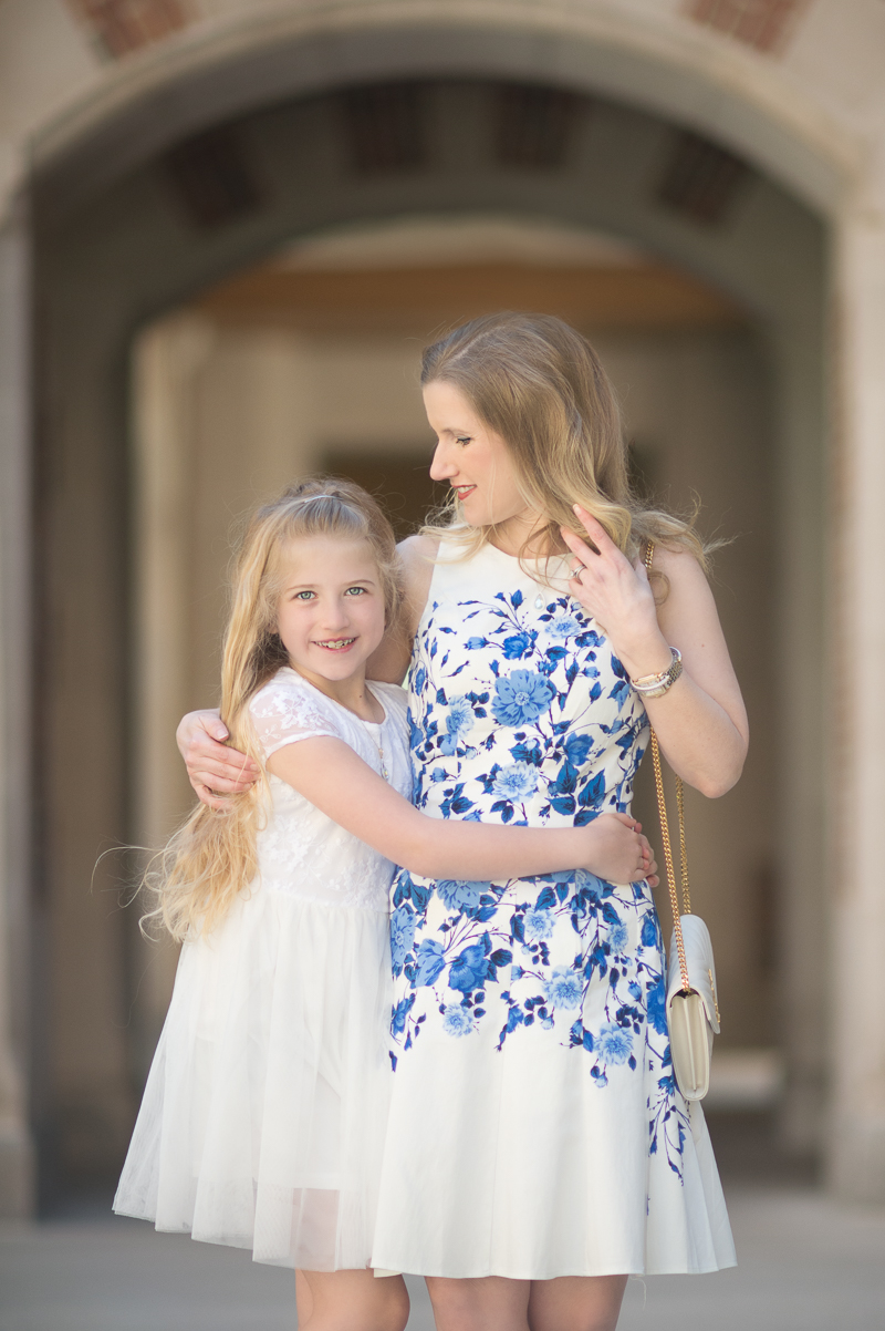 Petite Fashion and Style Blog | Maggy London Marlene Fit and Flare Dress | Stuart Weitzman Peekamid Pumps | YSL Wallet on Chain | Click to Read More...
