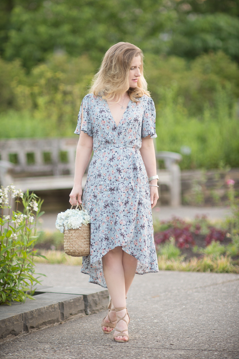 Petite Fashion and Style Blog | ASTR Adeline Dress | Doen Phoebe Basket | Raye Lulu Heel | Click to Read More...