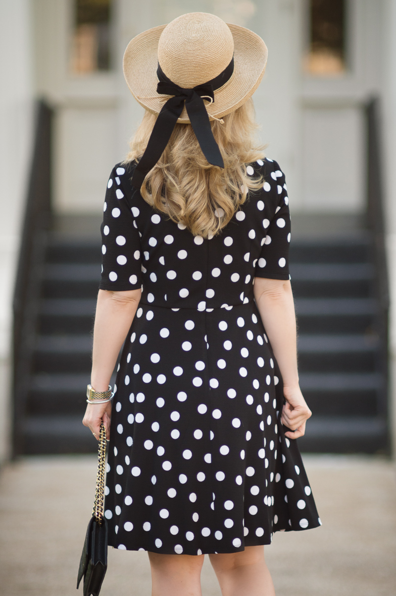 etite Fashion and Style Blog | Londin Times Abigail Petite Fit and Flare Dress | Christian Louboutin Heels | Chanel WOC