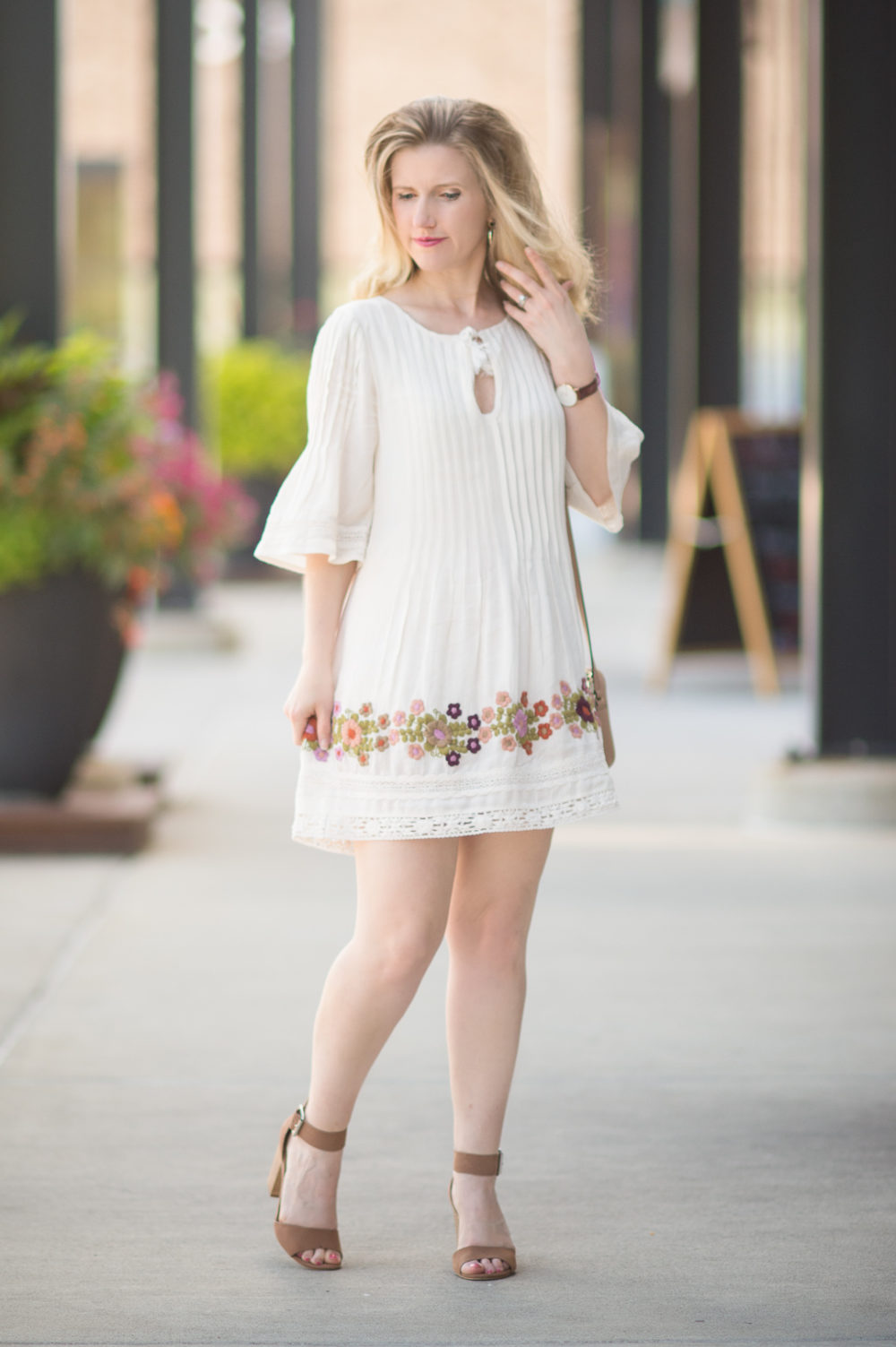 Petite Fashion and Style Blog | Tularosa Audrey Pintuck Dress | Gucci Soho Disco Bag | Steve Madden Gerard Heels - First Year Blogiversary by popular Michigan petite fashion blogger The Blue Hydrangeas