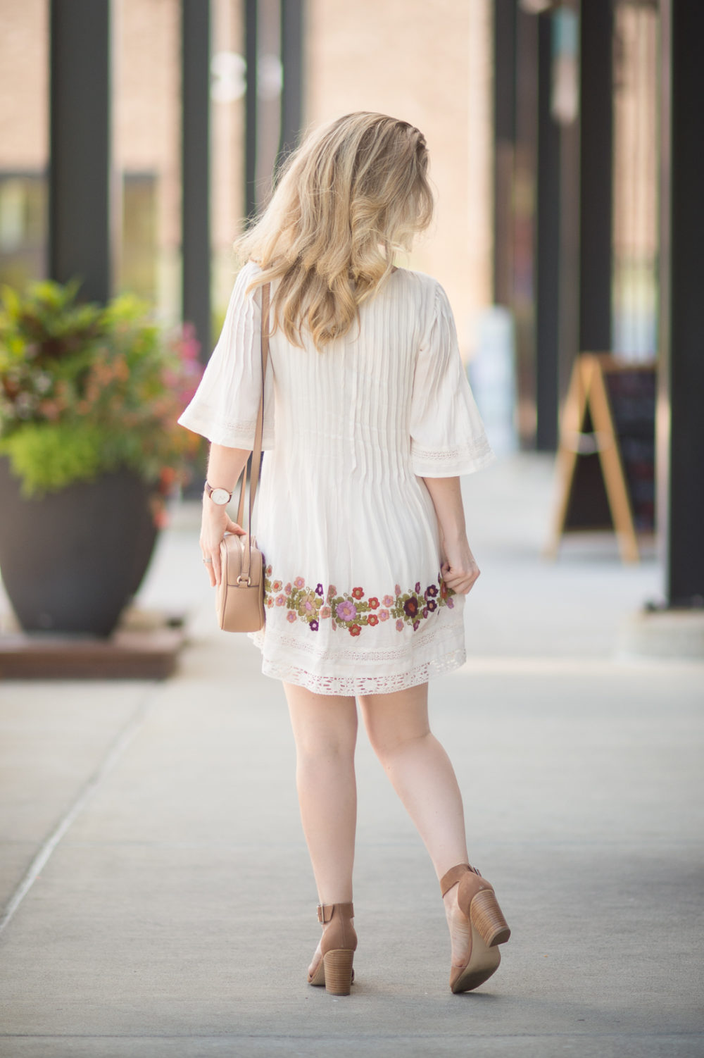 Petite Fashion and Style Blog | Tularosa Audrey Pintuck Dress | Gucci Soho Disco Bag | Steve Madden Gerard Heels - First Year Blogiversary by popular Michigan petite fashion blogger The Blue Hydrangeas
