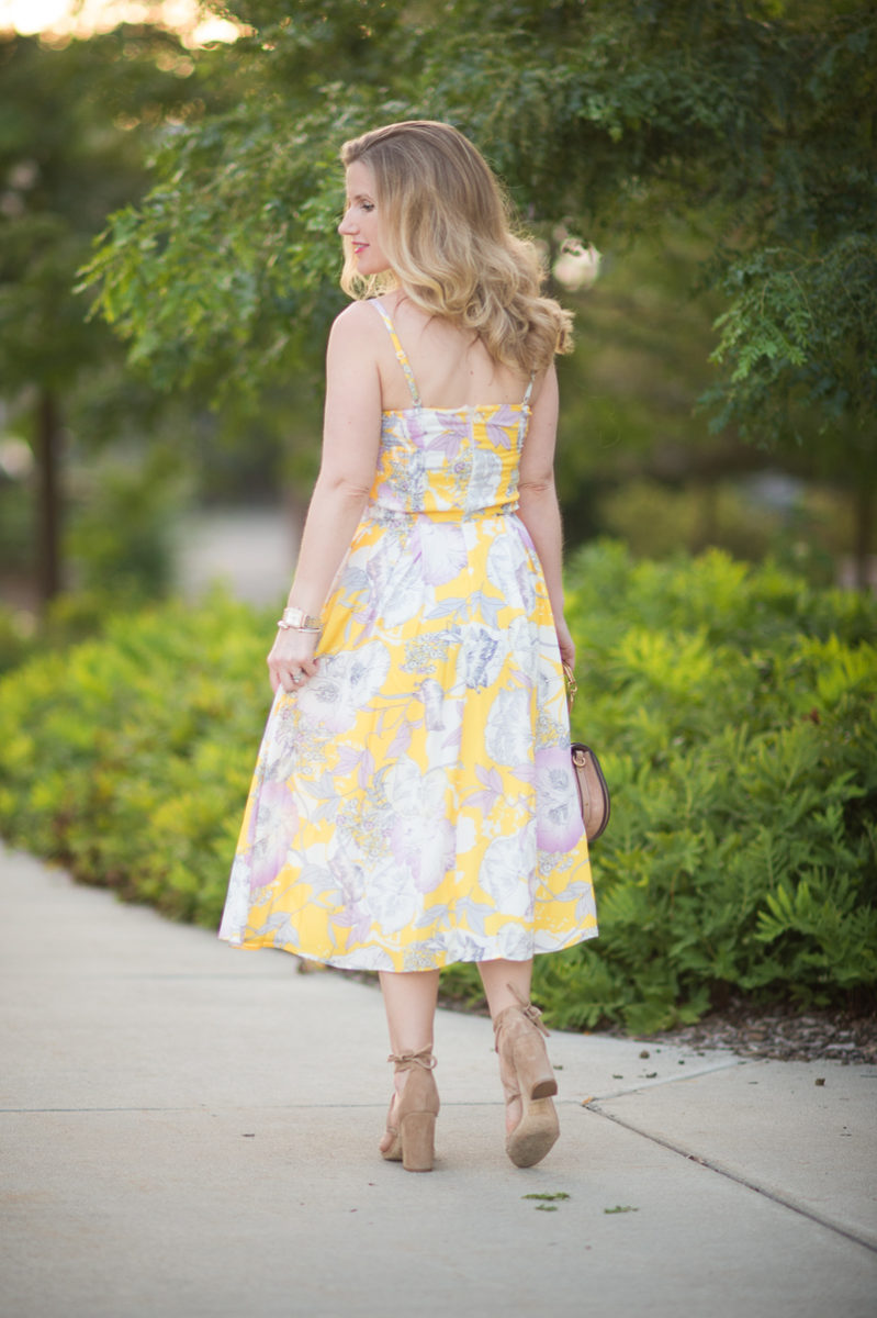 Petite Fashion and Style Blog | Yumi Kim Prima Dona Dress | Raye Lulu Heel in Tan | Chloe Nile bag | Click to Read More...