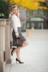 Petite Fashion and Style Blog | Marks and Spencer Contrasting Edge Long Sleeve Shirt | Marks and Spencer Animal Print Skirt | Click to Read More... - Fall Inspiration with Marks and Spencer by popular Michigan petite fashion blogger The Blue Hydrangeas