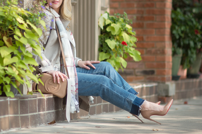 Petite Fashion and Style Blog | Marks and Spencer Stormwear Belted Trench Coat | Marks and Spencer Drop Hem Mid Rise Straight Leg Jeans | Click to Read More...