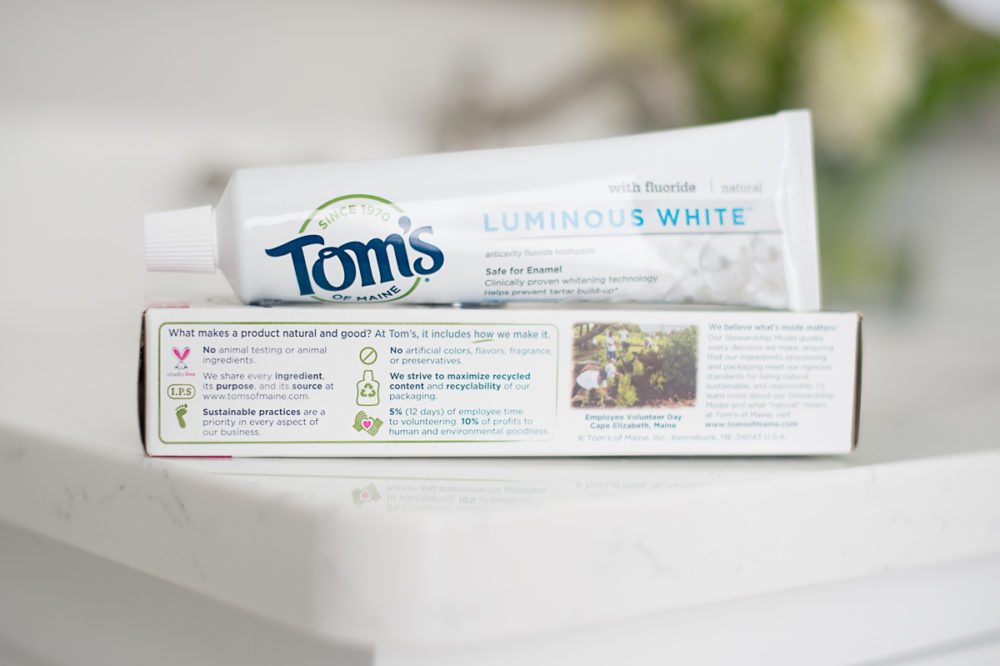 Petite Fashion Blog | Tom's of Maine Luminous White Toothpaste