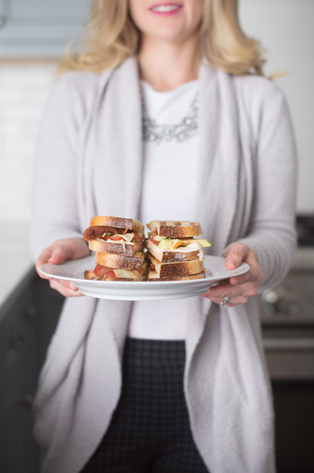 Petite Fashion and Style Blog | Chicken Bacon Avocado Paninis | Wright Hickory Smoked Bacon | Panini Recipe