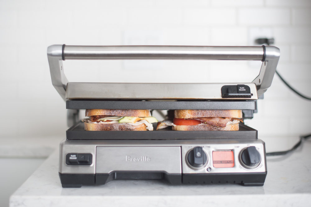 Petite Fashion and Style Blog | Chicken Bacon Avocado Paninis | Wright Hickory Smoked Bacon | Panini Recipe