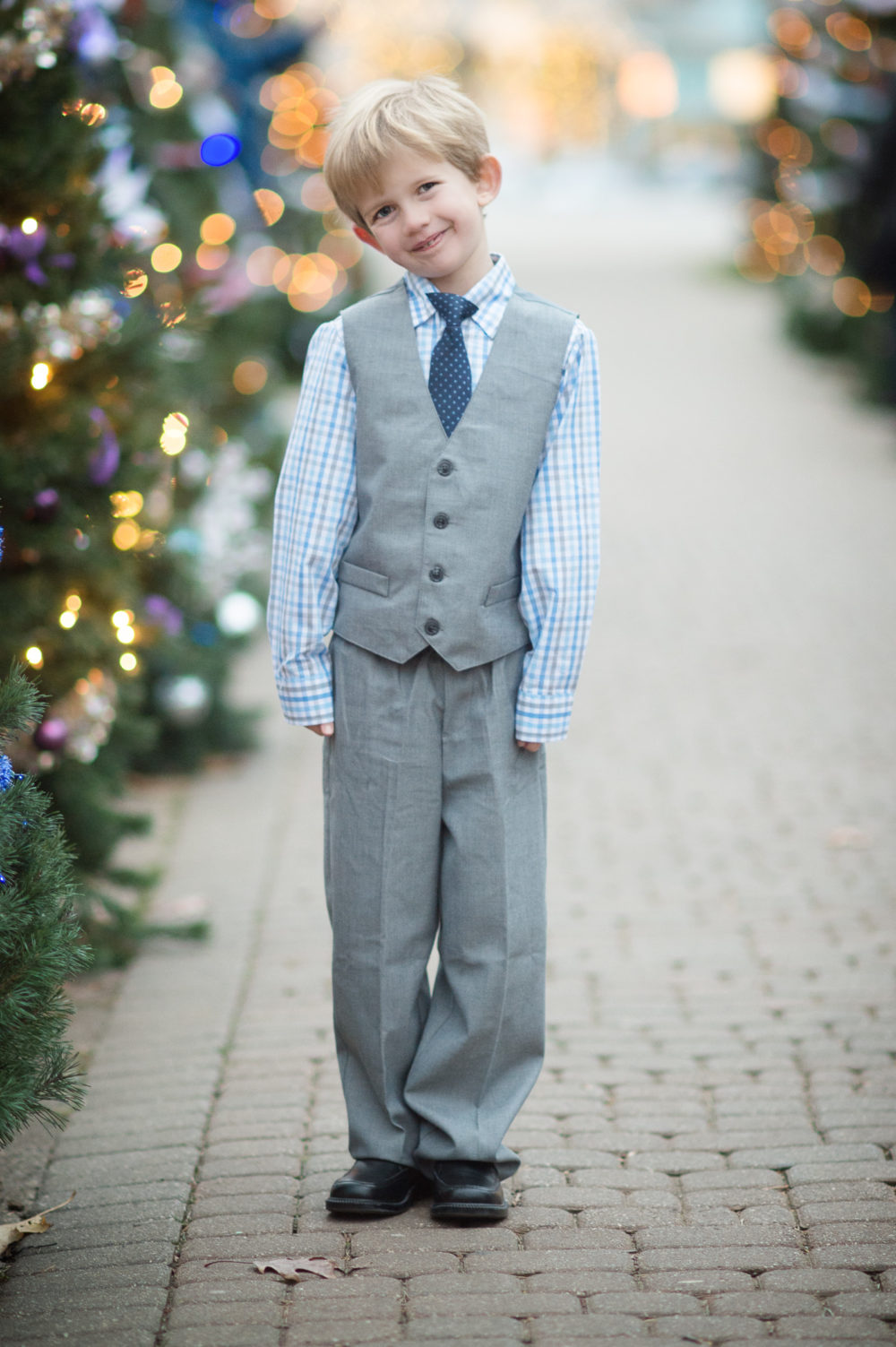 Petite Fashion and Style Blog | Vince Camuto Bell Sleeve Lace Dress | Steve Madden Stecy Sandals | Nautica 3-pc. boys suit | Click to Read More....