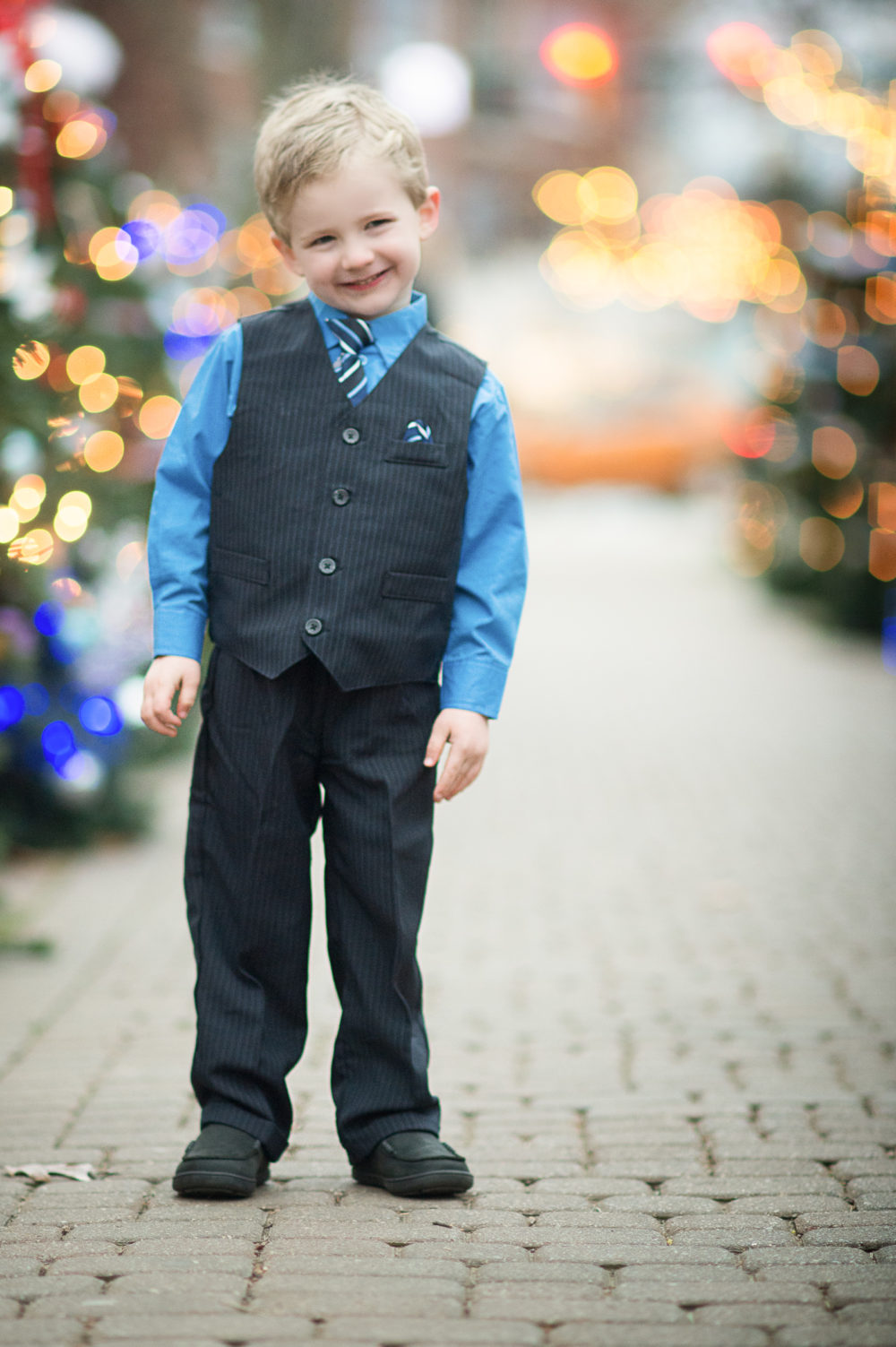 Petite Fashion and Style Blog | Vince Camuto Bell Sleeve Lace Dress | Steve Madden Stecy Sandals | Nautica 3-pc. boys suit | Click to Read More....