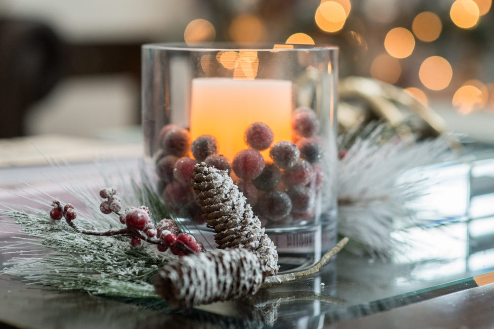 Petite Fashion and Style Blog | Christmas Decoration Inspiration | My Home for the Holidays | Flocked Christmas Tree | Click to Read More...