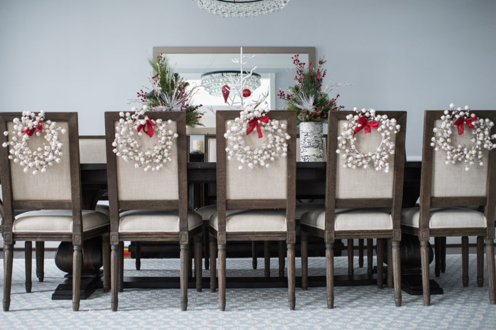 Petite Fashion and Style Blog | Christmas Decoration Inspiration | My Home for the Holidays | Flocked Christmas Tree | Click to Read More...