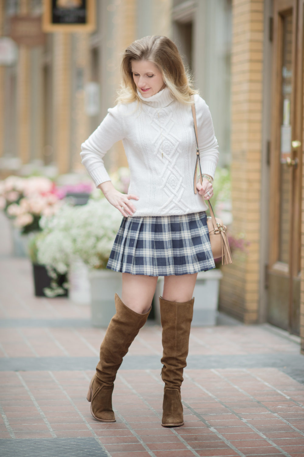 Petite Fashion and Style Blog | Fashion for Petite Women | J. Crew Cambridge Cable Crewneck Sweater