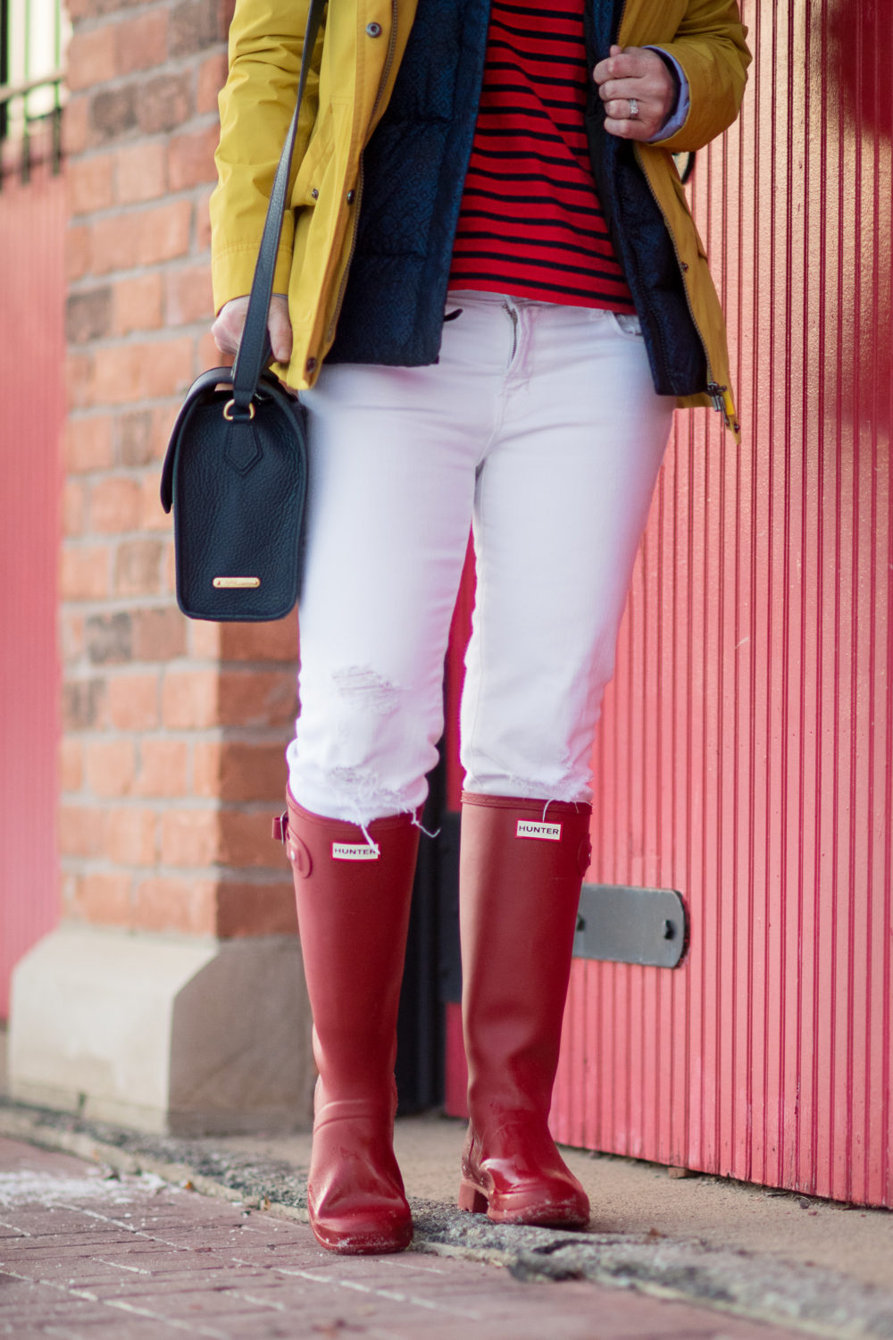 ichigan Petite Fashion and Style Blog | Fashion for Petite Women | Barbour Hooded Jacket | J. Brand Cropped Skinny Jeans | Gigi New York Amelie Crossbody | Hunter Tall Boots | The Blue Hydrangeas Click to Read More...