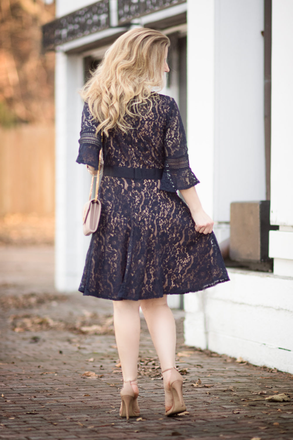 Petite Fashion and Style Blog | Fashion for Petite Women | MissMay Women's Lace Bell Sleeve A-Line Dress