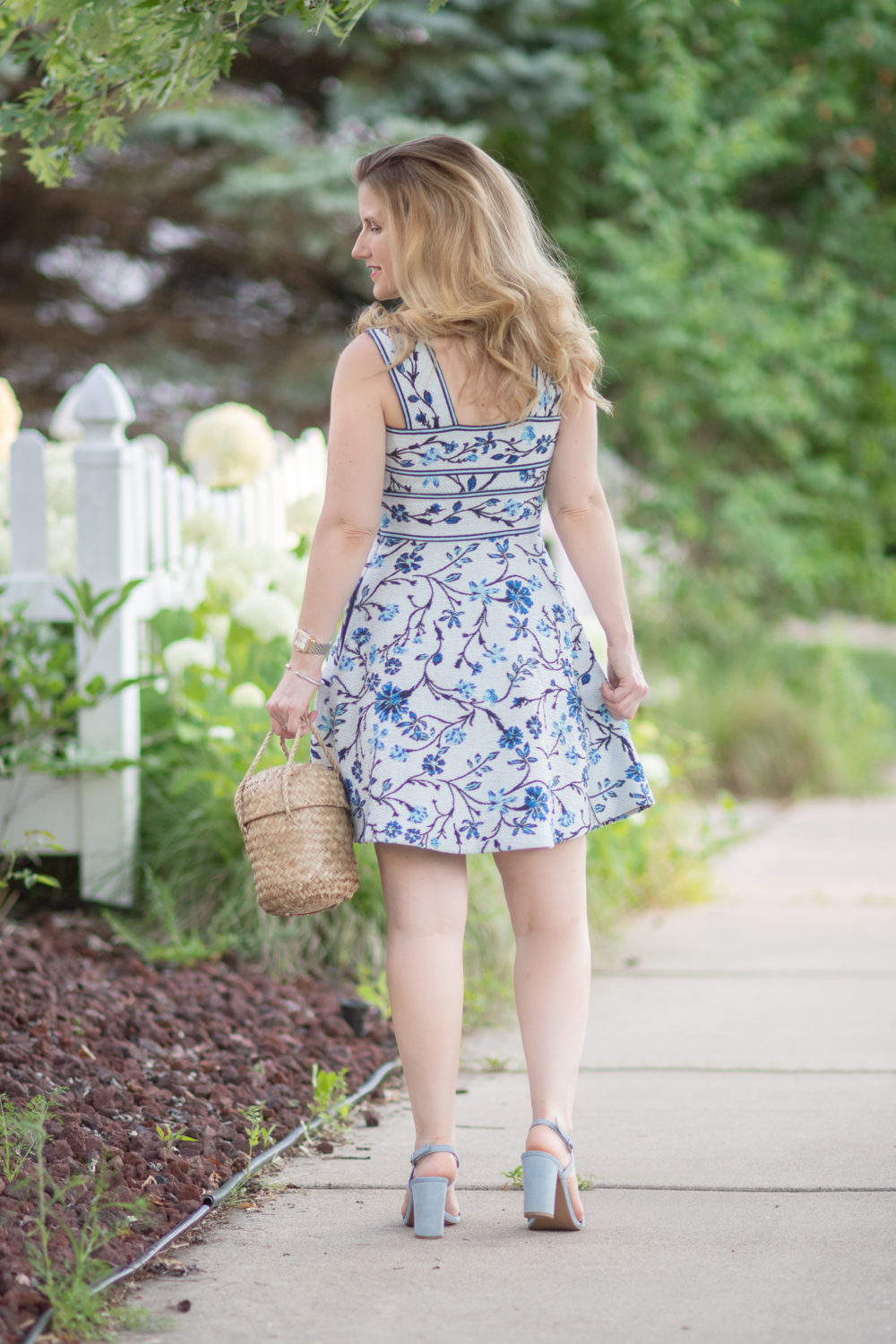 Michigan Petite Fashion and Lifestyle Blog | Anthropologie Shannon Jacquard Dress