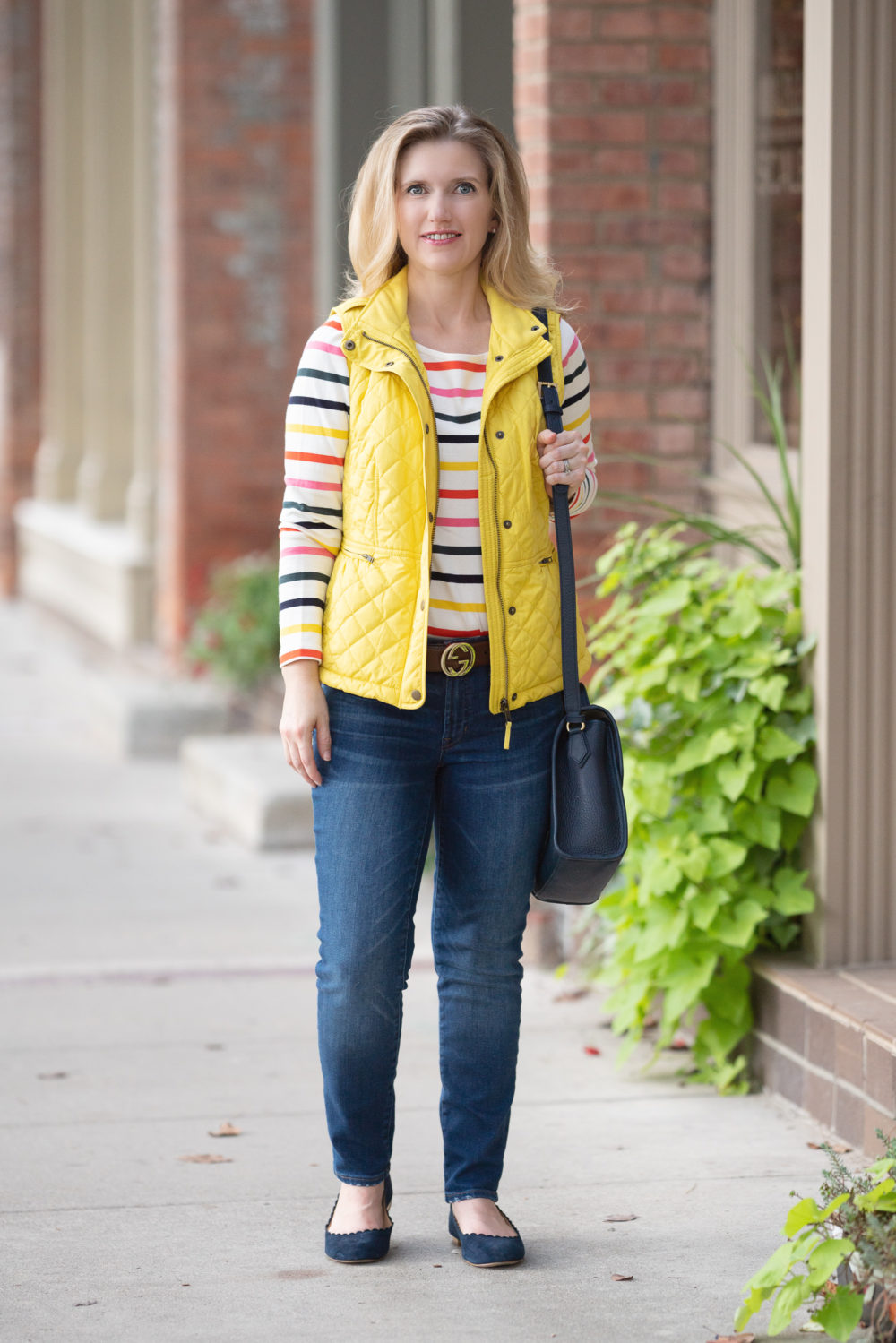 Petite Fashion and Style Blog | Talbots New Arrivals | Talbots Quilted Fleece-Lined Vest | Talbots Slim Ankle Jeans
