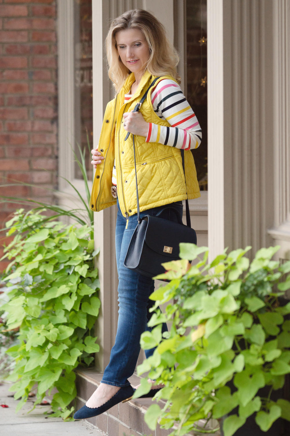 Petite Fashion and Style Blog | Talbots New Arrivals | Talbots Quilted Fleece-Lined Vest | Talbots Slim Ankle Jeans
