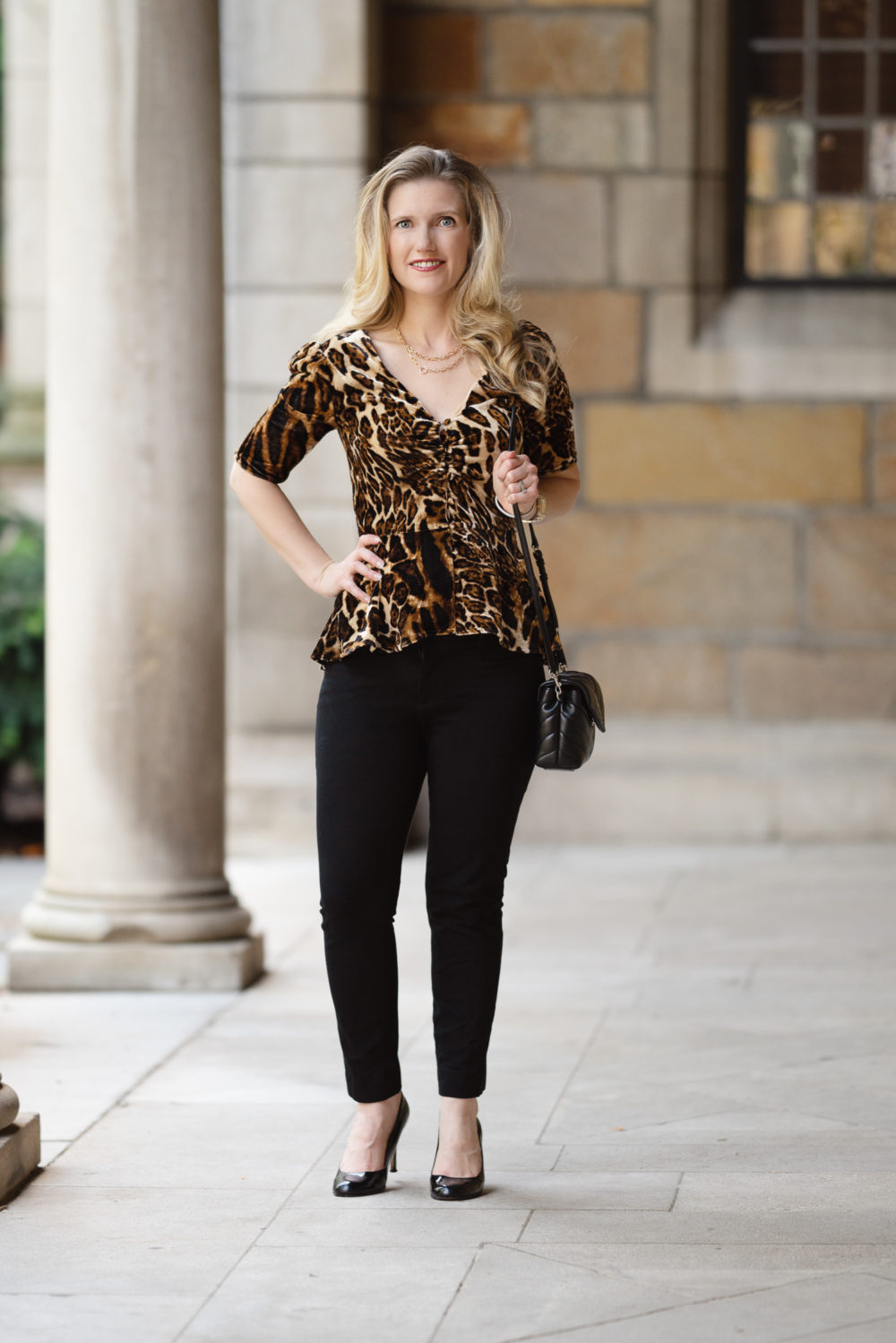 Petite Fashion and Style Blog | WAYF Women's Becca Ruched Cap Sleeve Top