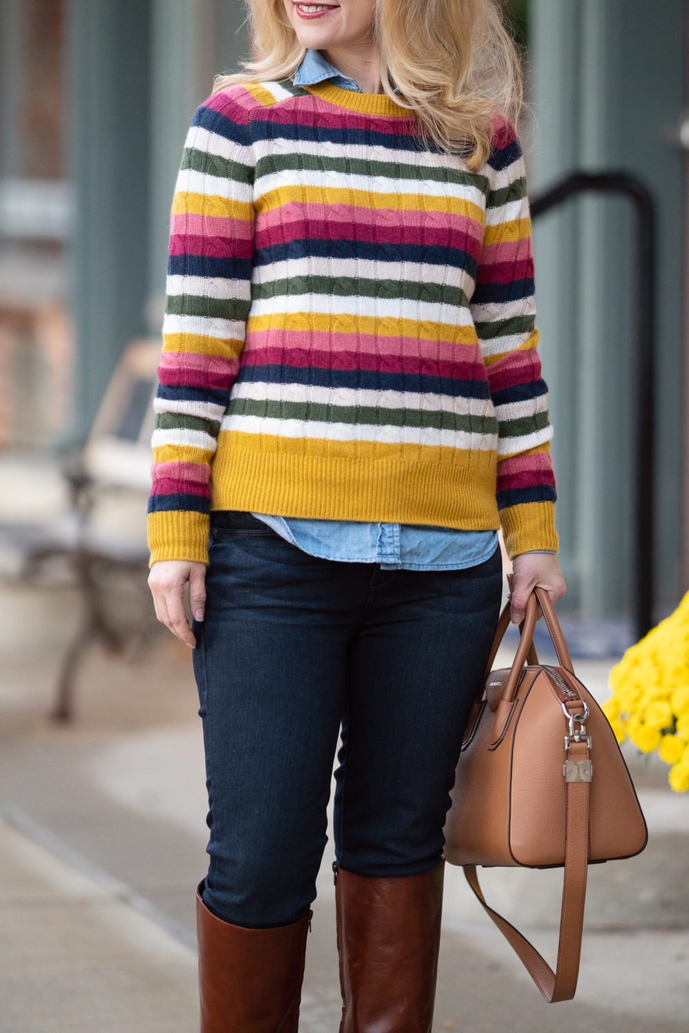 Petite Fashion and Style Blog | 1901 Cashmere Cable Sweater | Fall Sweaters | Cashmere Sweaters
