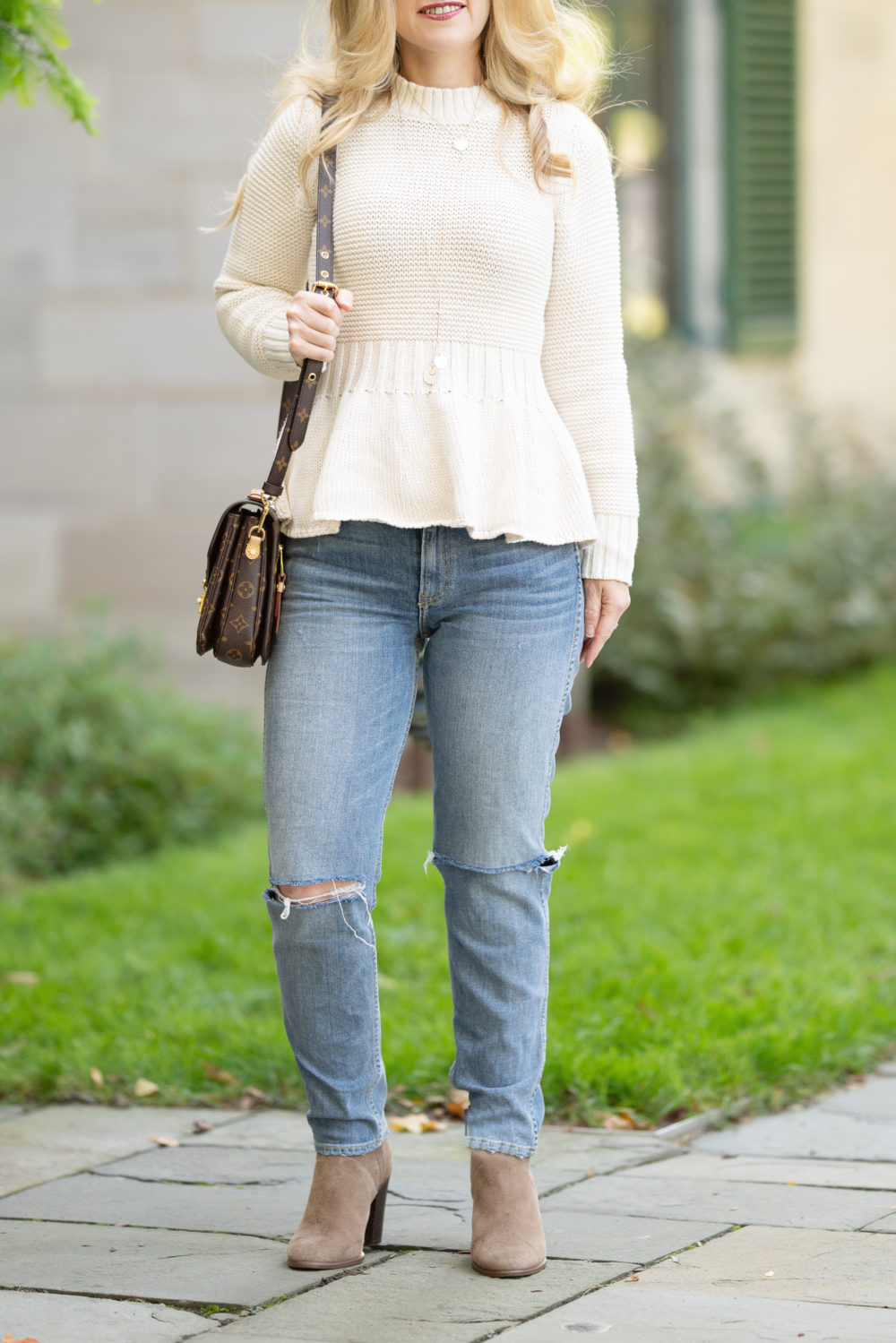 Petite Fashion and Style Blog | 1901 Cashmere Cable Sweater | Fall Sweaters