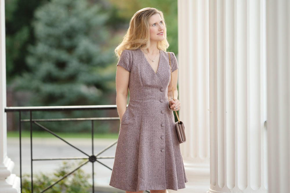Petite Fashion and Style Blog | Gal Meets Glam Agatha Tweed Dress | Gal Meets Glam Collection | Gal Meets Glam Dresses | Tweed Dress