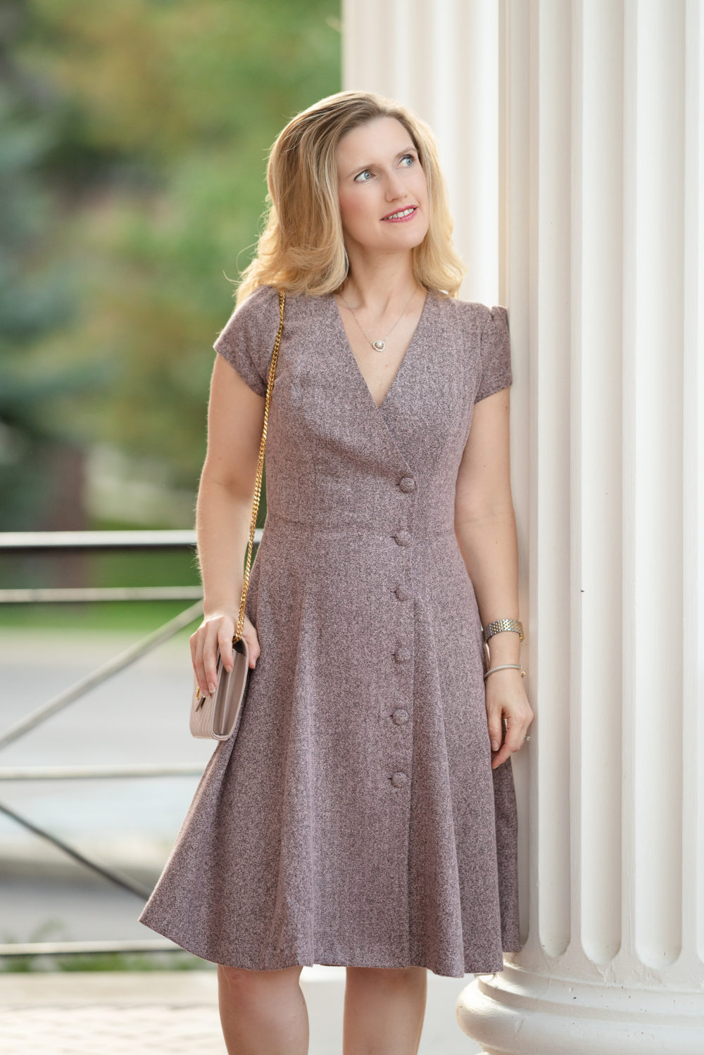 Petite Fashion and Style Blog | Gal Meets Glam Agatha Tweed Dress | Gal Meets Glam Collection | Gal Meets Glam Dresses | Tweed Dress