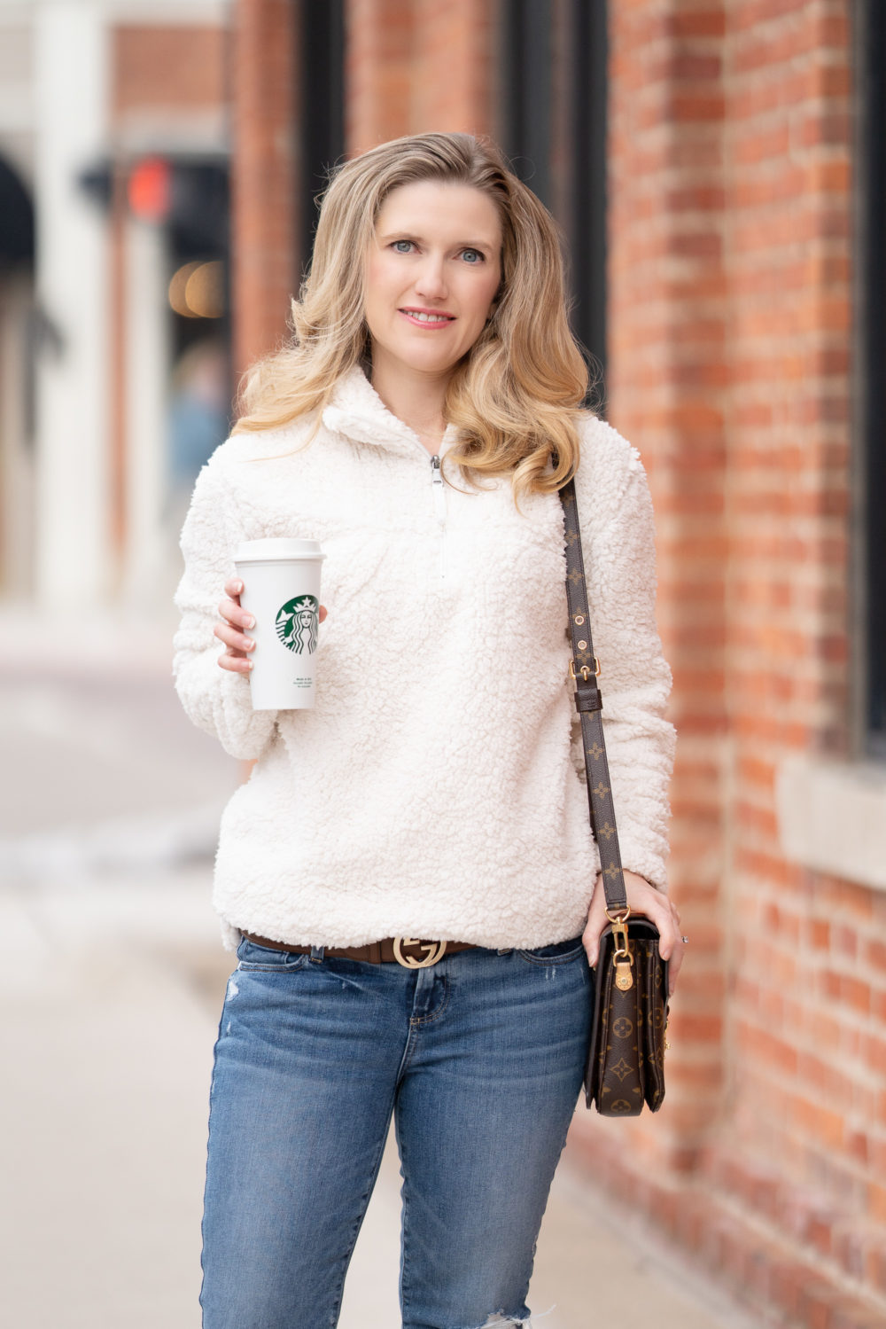Petite Fashion Blog | Petite Style | Amazon Dresses | Polkadot Dress | Club Monaco Coat | Ivory Wool Coat | Gucci Marmont Bag | Petite Fashion | Dresses for Petite Women