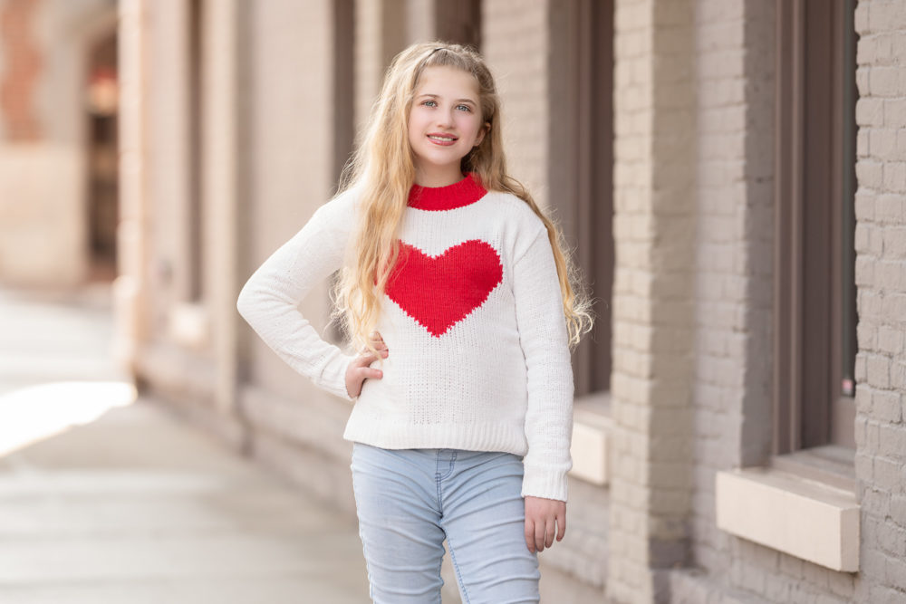 Petite Fashion and Style Blog | Lovers + Friends Heart Stopper Sweater | Tucker + Tate Sweetheart Intarsia Sweater | Galentine's Day Idea for Kids