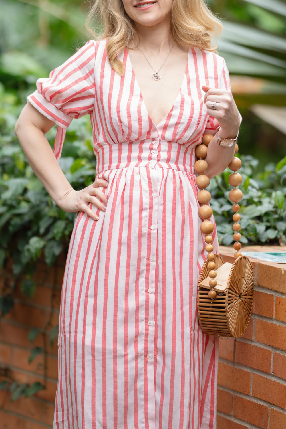 Petite Fashion Blog | English Factory Striped Midi Dress | Amazon Spring Dresses