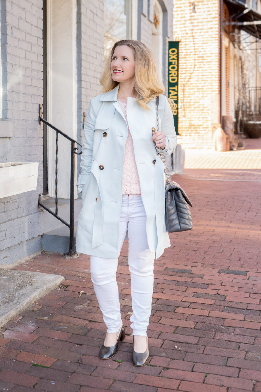 Petite Fashion Blog | Express Trench Coat | Georgetown DC