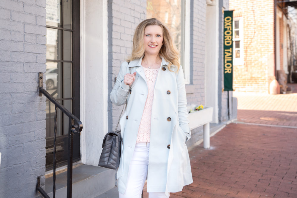 Petite Fashion Blog | Express Trench Coat | Georgetown DC