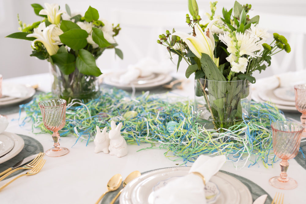 Petite Fashion Blog | Spring Tablescape | Easter Tablescape | Juliska Berry and Thread Plates | Juliska Floretta